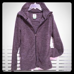 EUC Alpine Design Grey Fleece Zip Jacket w Collar